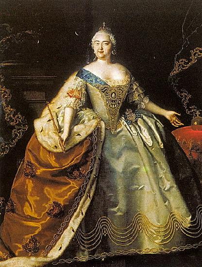 Louis Caravaque Portrait of Elizabeth of Russia